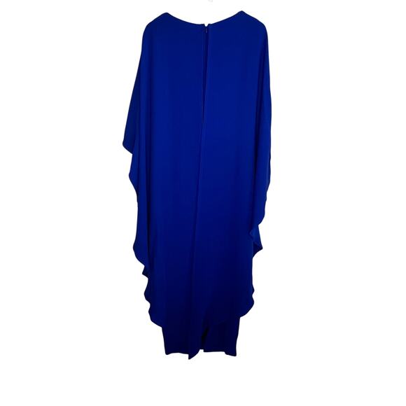 Tom and Linda Platt Chiffon Overlay Maxi Dress Royal Blue Women's Size M - Picture 5 of 8